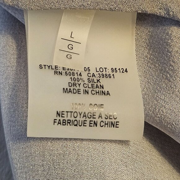 Elie Tahari Women’s Silk Asymmetric Top S – Quiet Luxury Artwear Minimalist - Picture 10 of 13